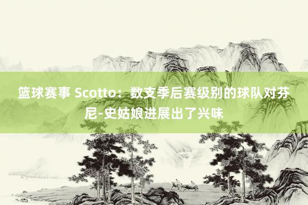 篮球赛事 Scotto：数支季后赛级别的球队对芬尼-史姑娘进展出了兴味